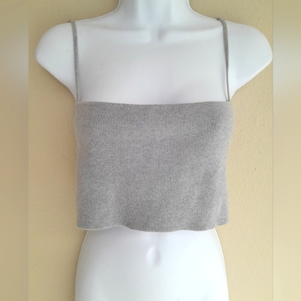 THEORY Knit Sweater Crop Tank Top Size Medium